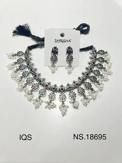 Stylish Oxidised Jewellery Set For Women