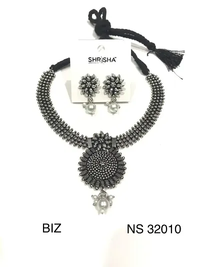 Stylish Oxidised Jewellery Set For Women