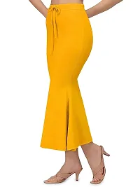 Toy O'Fun Lycra Saree Shapewear Petticoat for Women, Cotton Blended,Petticoat,Skirts for Women,Shape Wear Dress for Saree (XL, Mustard)-thumb2