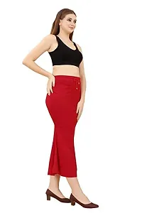 Toy O'Fun Lycra Saree Shapewear Petticoat for Women, Cotton Blended,Petticoat,Skirts for Women,Shape Wear Dress for Saree (XXL, RED)-thumb3