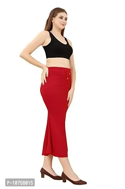 Toy O'Fun Lycra Saree Shapewear Petticoat for Women, Cotton Blended,Petticoat,Skirts for Women,Shape Wear Dress for Saree (XXL, RED)-thumb4