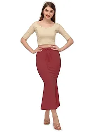 Toy O'Fun Lycra Saree Shapewear Petticoat for Women, Cotton Blended,Petticoat,Skirts for Women,Shape Wear Dress for Saree (L, Maroon)-thumb3