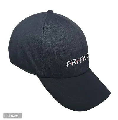 Cotton Black color Friends caps long peak hat for boys