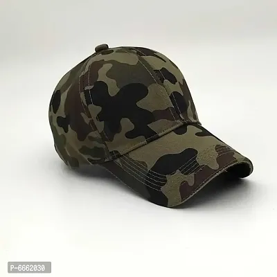 Long peak Army cap for men and boys cotton hats