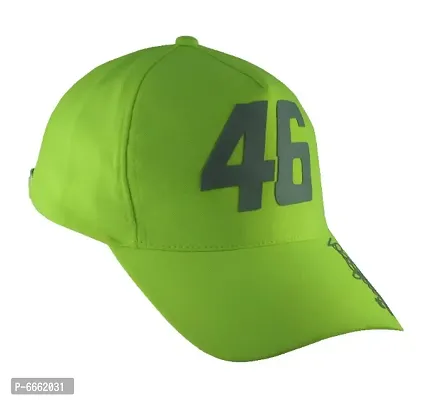 Neon green racing 46 number caps hats for boys-thumb0