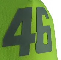 Neon green racing 46 number caps hats for boys-thumb1