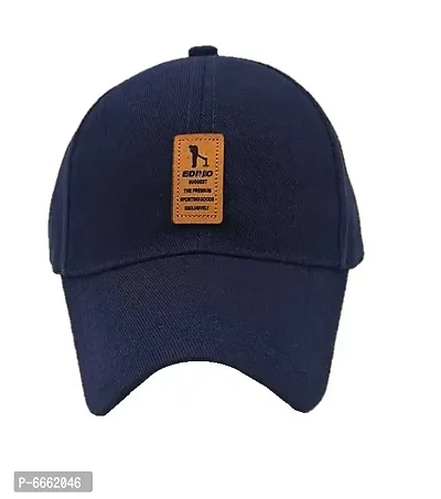 Stylish blue plain sports summer caps hat