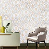 Beautiful flower pattern wallpaper sticker self adhesive(500 x 45) cm-thumb1