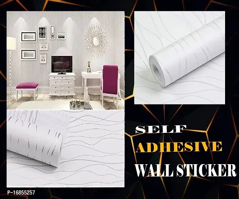 Self Adhesive white wallpaper sticker easy to use for home decoration(500 x 45 cm)