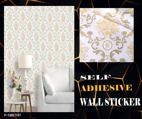 Beautiful flower pattern wallpaper sticker self adhesive(500 x 45) cm-thumb0