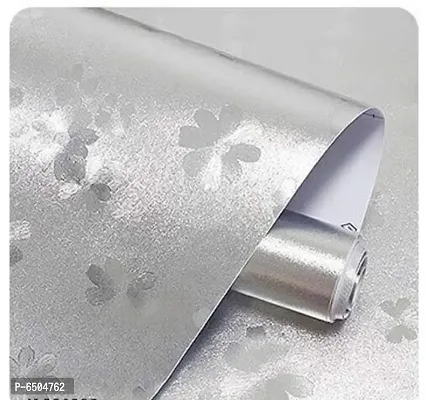 Elegant Aluminum Foil Self-Adhesive Backsplash Wallpaper-thumb0