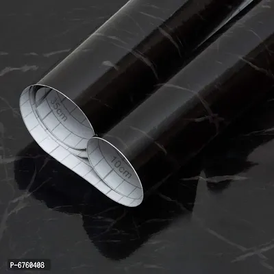 Black marble wallpaper sticker for furniture decoration 200 x 60 cm-thumb0
