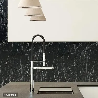 Black marble wallpaper sticker for furniture decoration 200 x 60 cm-thumb4