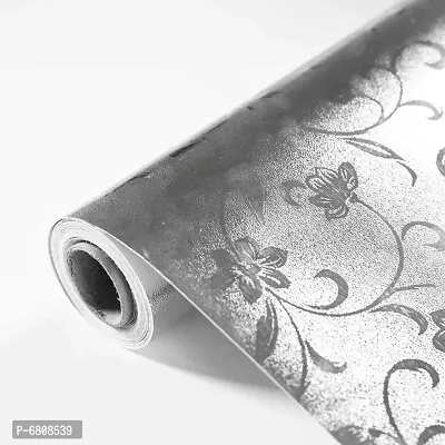 Silver wallpaper sticker for home and kitchen furniture decorati-thumb0