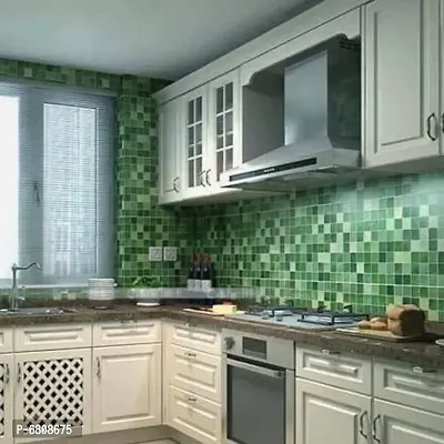 Green wallpaper sticker for home and kitchen furniture decorati-thumb3