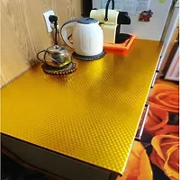 Golden self adhensive wallpaper sticker for furniture decoration(200x60cm)(13 sq ft)-thumb1
