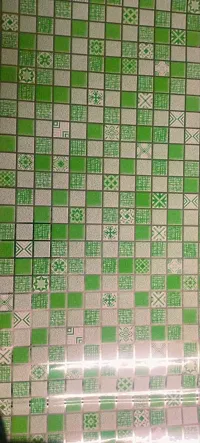 mosaic green self adhensive wallpaper sticker for furniture decoration(200x60cm)(13 sq ft)-thumb1