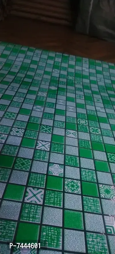 mosaic green self adhensive wallpaper sticker for furniture decoration(200x60cm)(13 sq ft)-thumb3