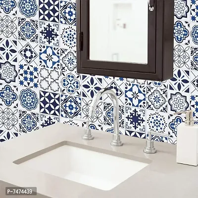 Floral pattern wall sticker design self adhensive wallpaper (200x60 cm)(13 sq ft)-thumb0
