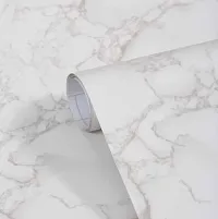 White marble wallpaper sticker for furniture decorati(13 sq ft)-thumb2