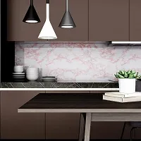 Pink marble design wallpaper sticker self adhensive waterproof for furniture decorati(13 sq ft)-thumb1