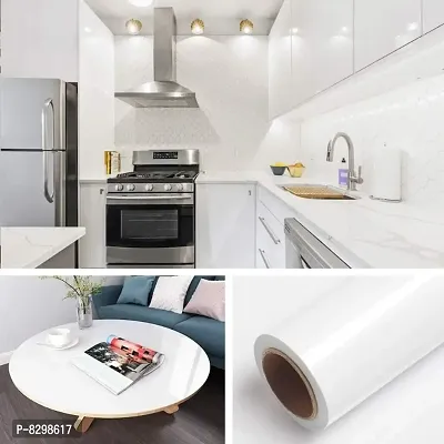 Plain White Furniture waterproof Wallpaper sticker(200x60cm)-thumb3