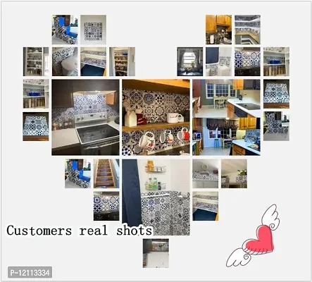 Kitchen Backsplash Wallpaper Peel and Stick Aluminum Foil Contact Paper Self Adhesive Oil-Proof Heat Resistant Wall Sticker for Countertop Drawer Liner Shelf Liner-thumb2