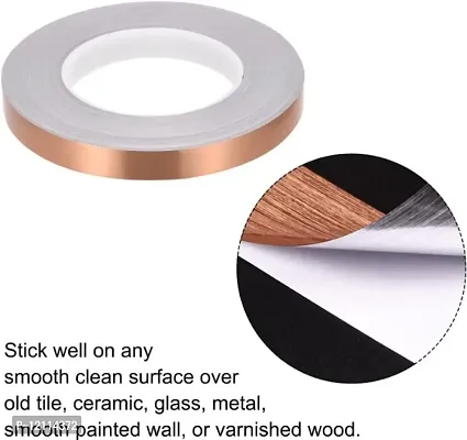 Sticker Waterproof Gap Sealing Tape Strip Self-Adhesive Tile Decoration Tape for Floor Tiles Wall, Cabinet, Kitchen Decor Tape