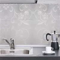 Kitchen cabinets Marble Wallpaper Oil Proof Waterproof Floor Tiles Stickers Waterproof Wall Paper for Home and Kitchen Decor-thumb2