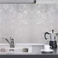 Kitchen Backsplash Wallpaper Peel and Stick Aluminum Foil Contact Paper Self Adhesive Oil-Proof Heat Resistant Wall Sticker for Countertop Drawer Liner Shelf Liner Pack Of :2-thumb1