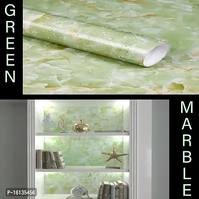 Kitchen cabinets Marble Wallpaper Oil Proof Waterproof Floor Tiles Stickers Waterproof Wall Paper for Home and Kitchen Decor Pack Of :2-thumb2