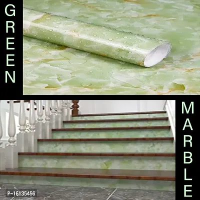 Kitchen cabinets Marble Wallpaper Oil Proof Waterproof Floor Tiles Stickers Waterproof Wall Paper for Home and Kitchen Decor Pack Of :2-thumb3