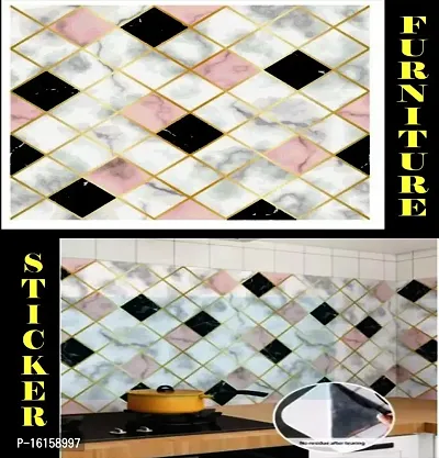 Wallpaper for Home Furniture Kitchen Platform Office Table Water Proof Oil Proof Scratch Resistance POF:2-thumb0