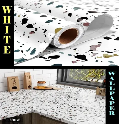 Kitchen Backsplash Wallpaper Peel and Stick Aluminum Foil Contact Paper Self Adhesive Oil-Proof Heat Resistant Wall Sticker for Countertop Drawer Liner Shelf Liner Pack Of :2-thumb4