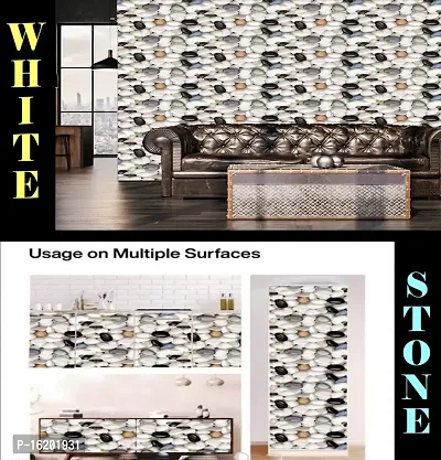 Kitchen cabinets Marble Wallpaper Oil Proof Waterproof Floor Tiles Stickers Waterproof Wall Paper for Home and Kitchen Decor Pack Of:2-thumb3