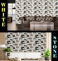 Kitchen cabinets Marble Wallpaper Oil Proof Waterproof Floor Tiles Stickers Waterproof Wall Paper for Home and Kitchen Decor Pack Of:2-thumb3