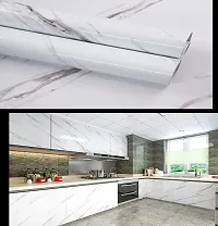 Kitchen Backsplash Wallpaper Peel and Stick Aluminum Foil Contact Paper Self Adhesive Oil-Proof Heat Resistant Wall Sticker for Countertop Drawer Liner Shelf Liner POF:2-thumb3