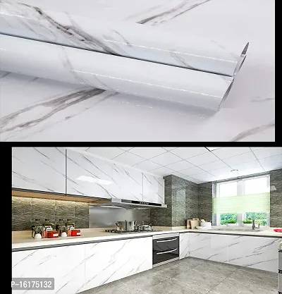Kitchen Backsplash Wallpaper Peel and Stick Aluminum Foil Contact Paper Self Adhesive Oil-Proof Heat Resistant Wall Sticker for Countertop Drawer Liner Shelf Liner POF:2-thumb4