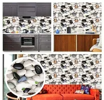 Kitchen Backsplash Wallpaper Peel and Stick Aluminum Foil Contact Paper Self Adhesive Oil-Proof Heat Resistant Wall Sticker for Countertop Drawer Liner Shelf Liner POF:2-thumb2