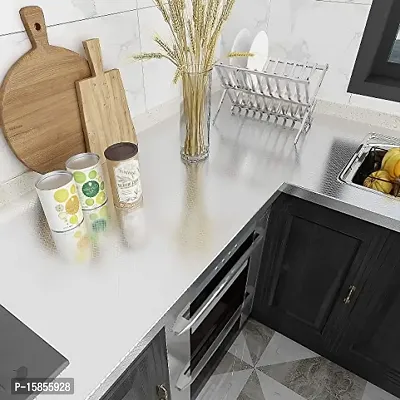 Kitchen Backsplash Wallpaper Peel and Stick Aluminum Foil Contact Paper Self Adhesive Oil-Proof Heat Resistant Wall Sticker for Countertop Drawer Liner Shelf Liner POF:2-thumb3