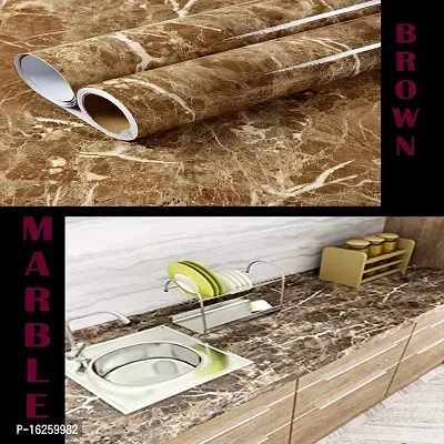 Kitchen Backsplash Wallpaper Peel and Stick Aluminum Foil Contact Paper Self Adhesive Oil-Proof Heat Resistant Wall Sticker for Countertop Drawer Liner Shelf Liner POF:2-thumb2