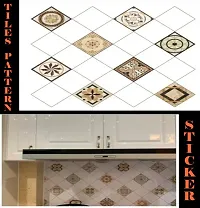 Kitchen Backsplash Wallpaper Peel and Stick Aluminum Foil Contact Paper Self Adhesive Oil-Proof Heat Resistant Wall Sticker for Countertop Drawer Liner Shelf Liner POF:2-thumb2