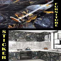 Kitchen Backsplash Wallpaper Peel and Stick Aluminum Foil Contact Paper Self Adhesive Oil-Proof Heat Resistant Wall Sticker for Countertop Drawer Liner Shelf Liner POF:2-thumb3