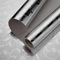 Kitchen Backsplash Wallpaper Peel and Stick Aluminum Foil Contact Paper Self Adhesive Oil-Proof Heat Resistant Wall Sticker for Countertop Drawer Liner Shelf Liner POF:2-thumb3