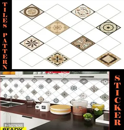 Kitchen cabinets Marble Wallpaper Oil Proof Waterproof Floor Tiles Stickers Waterproof Wall Paper for Home and Kitchen Decor POF:2-thumb4