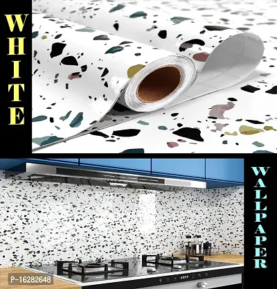 Kitchen Backsplash Wallpaper Peel and Stick Aluminum Foil Contact Paper Self Adhesive Oil-Proof Heat Resistant Wall Sticker for Countertop Drawer Liner Shelf Liner POF:2-thumb3