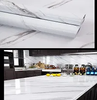 Kitchen Backsplash Wallpaper Peel and Stick Aluminum Foil Contact Paper Self Adhesive Oil-Proof Heat Resistant Wall Sticker for Countertop Drawer Liner Shelf Liner Pack Of :2-thumb1