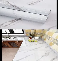 Kitchen Backsplash Wallpaper Peel and Stick Aluminum Foil Contact Paper Self Adhesive Oil-Proof Heat Resistant Wall Sticker for Countertop Drawer Liner Shelf Liner POF:2-thumb2