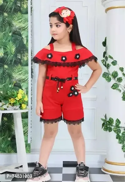 Cutiepie Fancy Girls Frocks  Dresses_Red