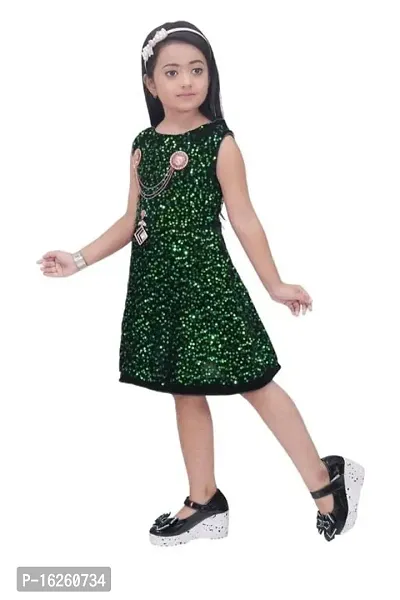 Princes Fancy Girl Frocks  Dresses_Green-thumb2